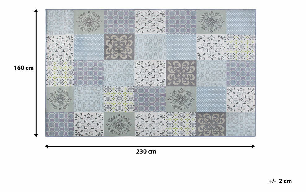 Tepih 230 cm Irana (svijetlo plava)