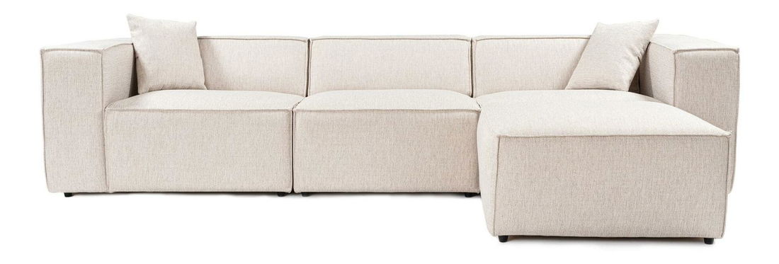 Rohová sedačka Lorella (svetlohnedá)