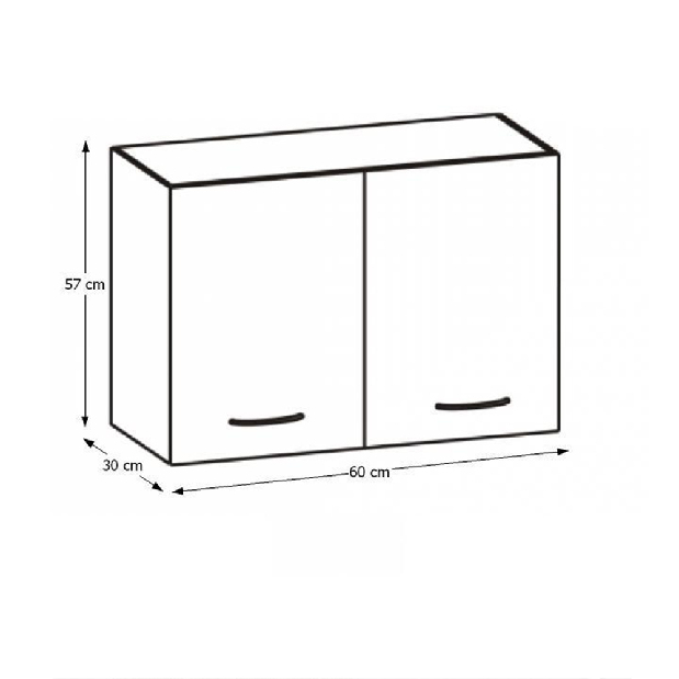 Horná kuchynská skrinka Hariva New G-60