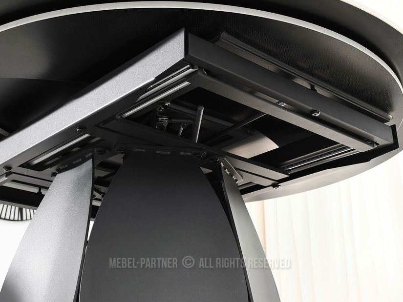 Blagovaonski stol Facilidades (siva + crna)