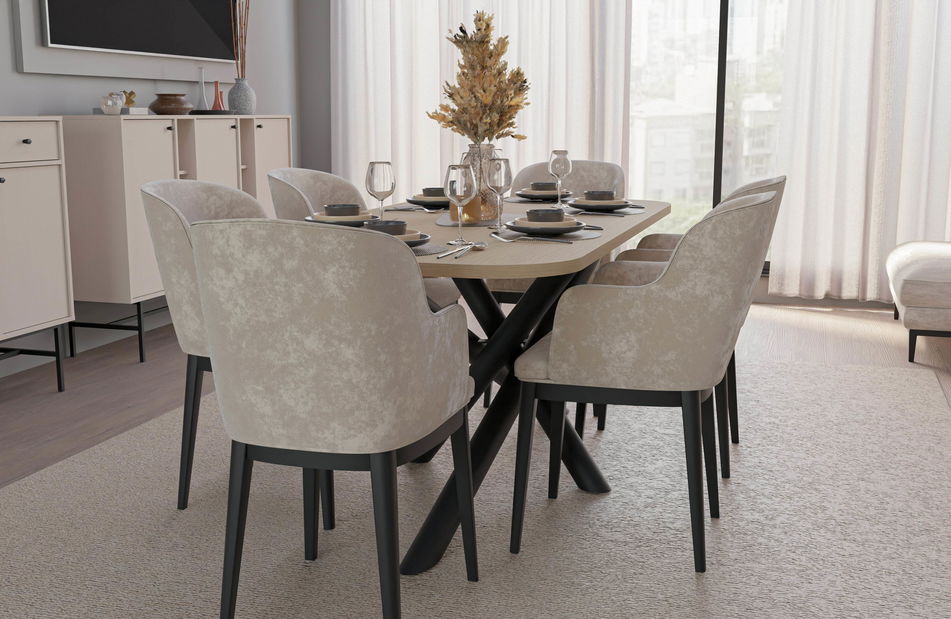 Jedálenský stôl Ossla (dub lindberg)