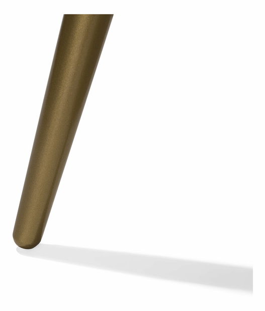 Konferenčný stolík Renola (tmavé drevo) (zlaté nohy) *výpredaj