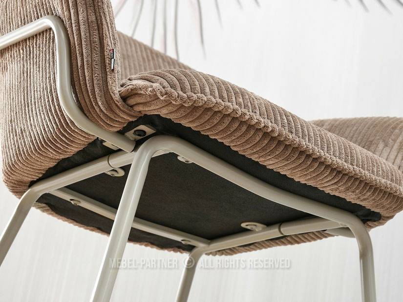 Scaun Val (karamel + bej)