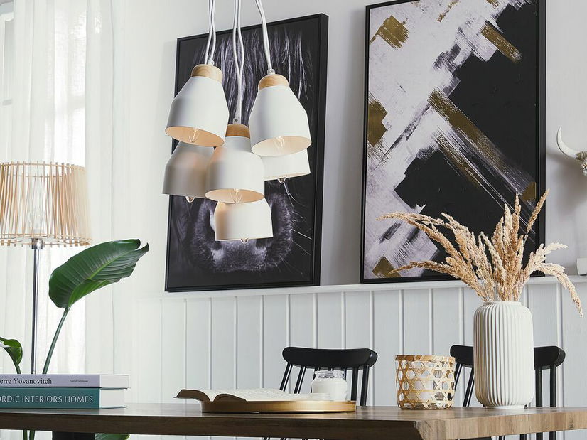 Závesná lampa Colim (biela)