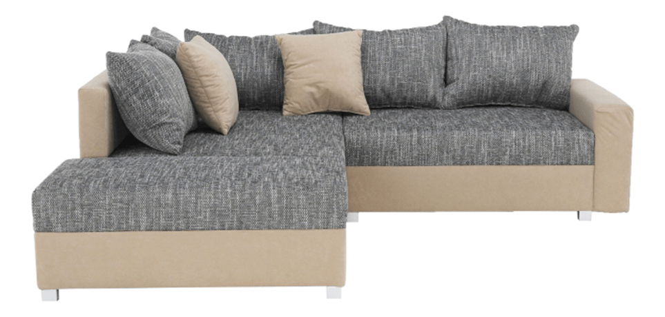 Sarokkanapé Ida New bézs + szürke (tarburettel) (B)