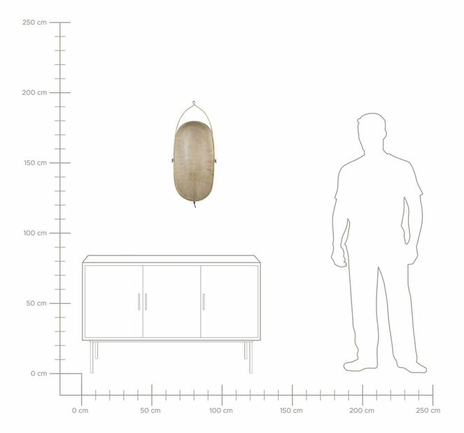 Fali világítás Kunza (sárgaréz)