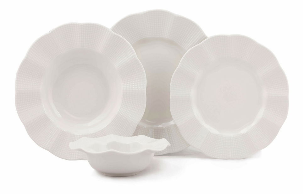 Jedálenská súprava (24 ks.) Malina (krémová)