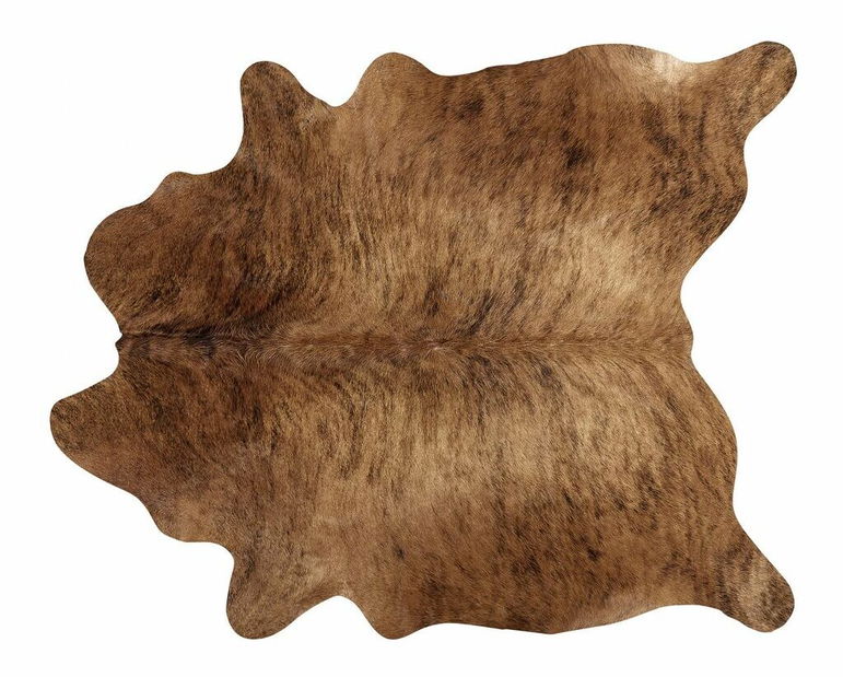 Koberec z hovädzej kože 3-4 m² Nasku (čierna + biela)