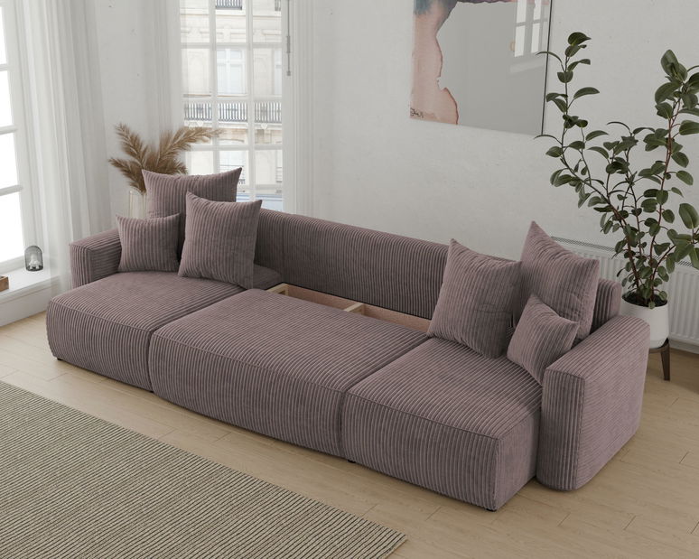 Kutna garnitura Denia U (tamnosmeđa)