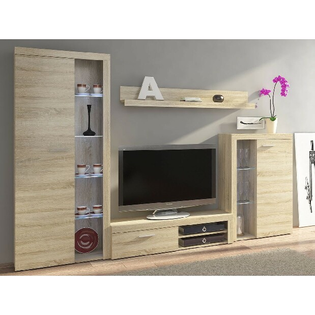 Mobilier living Rokara (stejar sonoma) (fără iluminat)