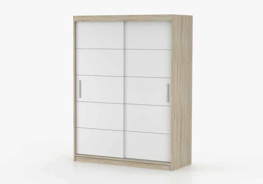 Dulap de haine Viola 06 (Stejar sonoma + Alb)