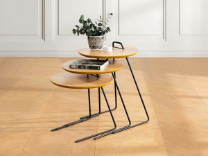 Set pomoćnih stolića (3 kom.) Paniki (natural)