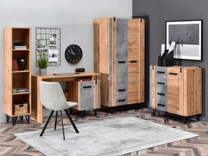 Set za dnevni boravak Subrayado 01 (hrast + crna)