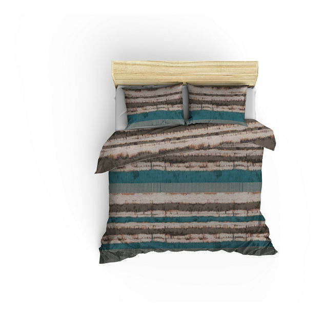 Lenjerie pat 200 x 220 cm Stelia (multicolor)