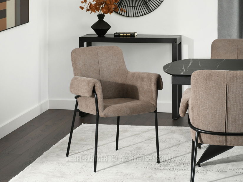 Stolica Mateo (bež + crna)