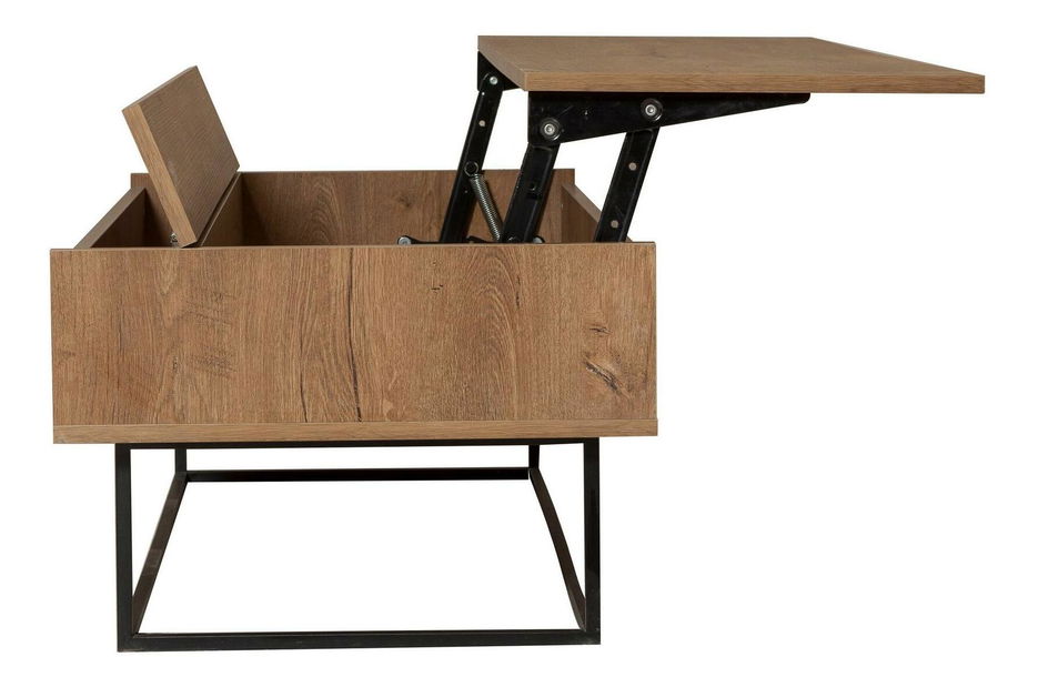 Súprava nábytku do obývacej izby Laxi 23 (orech + čierna)