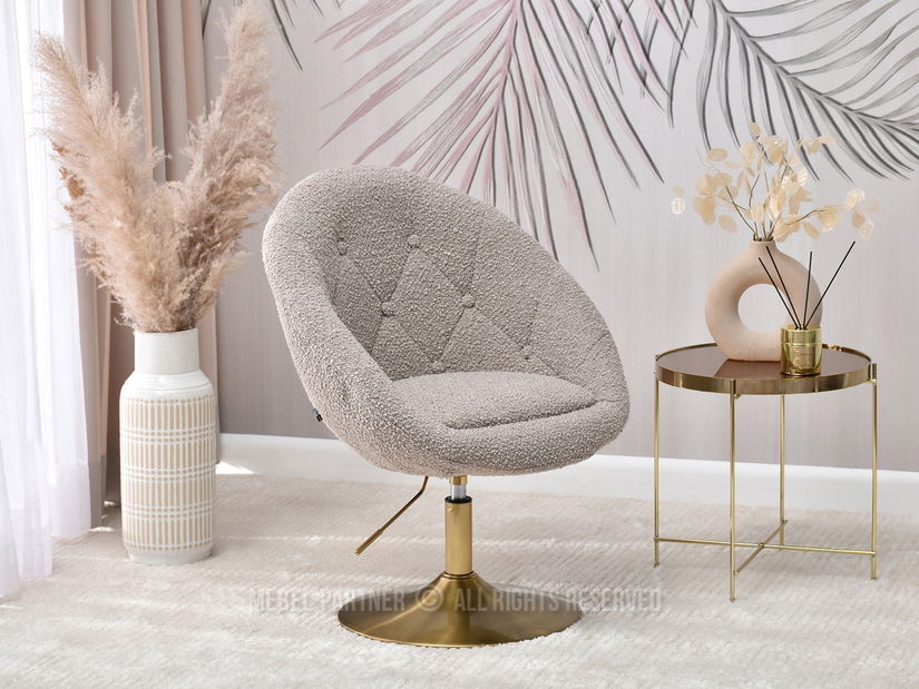 Kreslo Lush 3 (béžová + čierna)