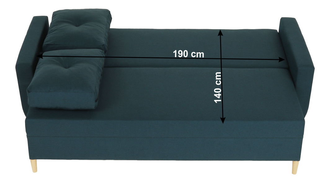 Rozkladacia pohovka Dollar (modrá)