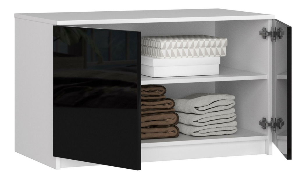 Suprastructură pentru dulap Sashka (Negru lucios)