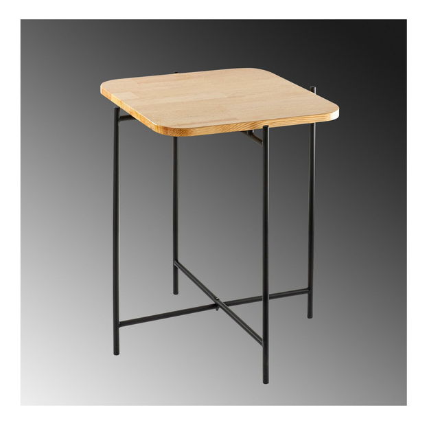 Dohányzóasztal Museli 3 (fekete + természetes) 