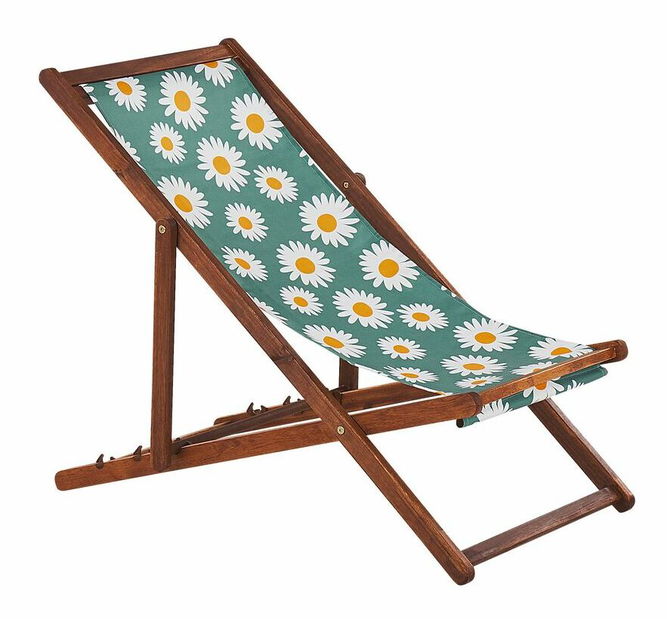 Set 2 vrtne ležaljke s rezervnim presvlakama Antio (cvjetni uzorak)