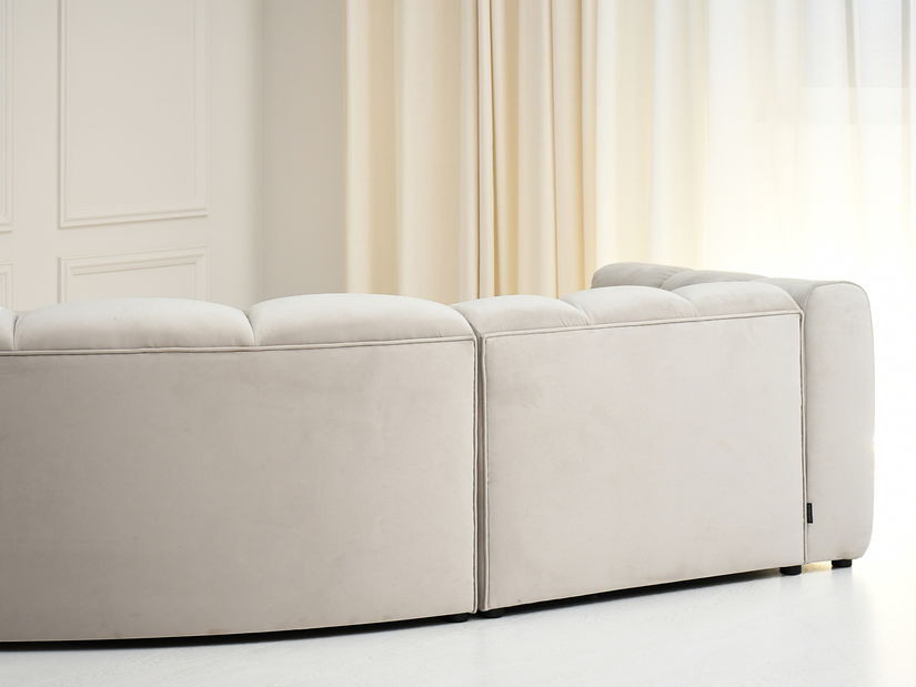 Rohová sedačka Organice (béžová + čierna)