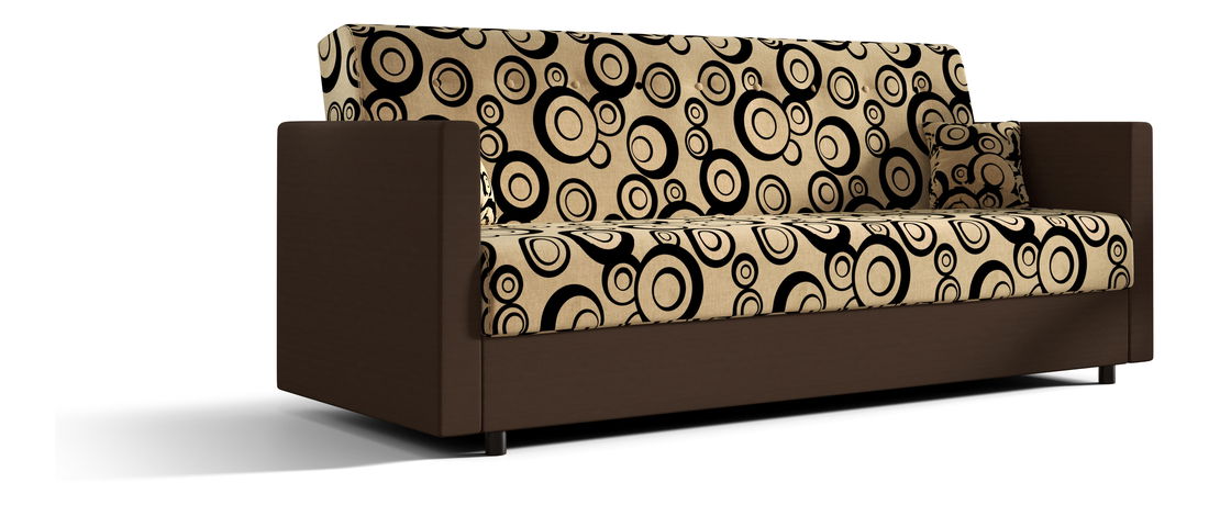 Canapea trei locuri Momentum (Maro închis + banană)