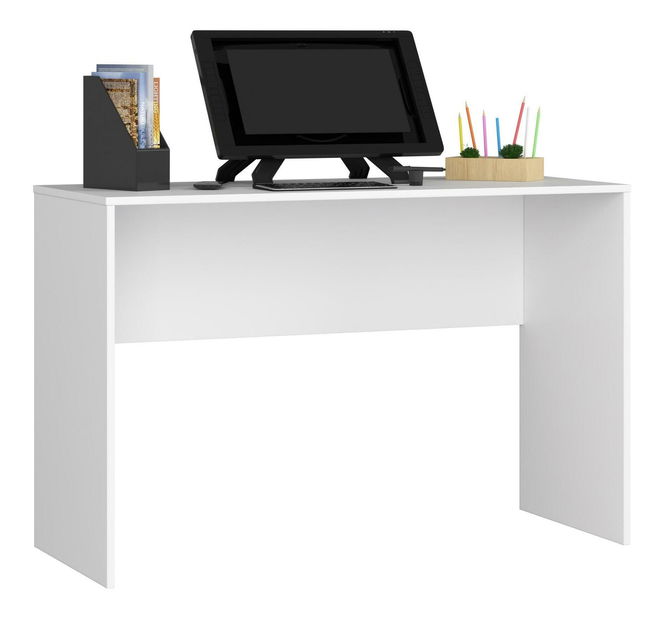Masă PC de colț Bahar (alb)