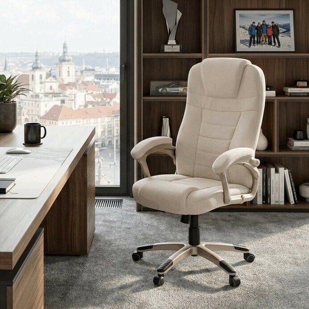 Kancelárske kreslo Kaci (béžová)