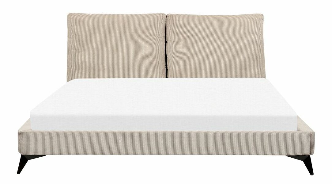 Manželská posteľ 180 cm Mellody (sivobéžová) (s roštom)