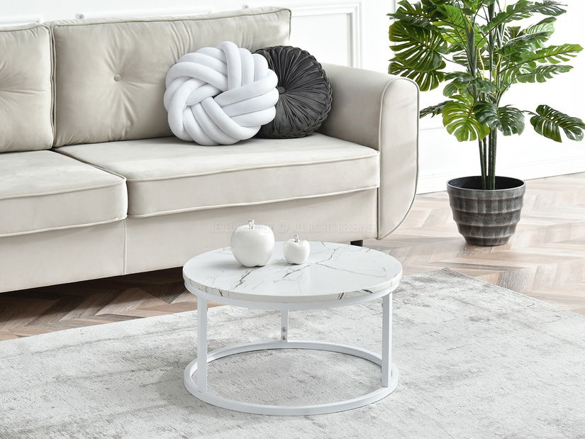 Măsuță de cafea Kolja Stolik S (alb)