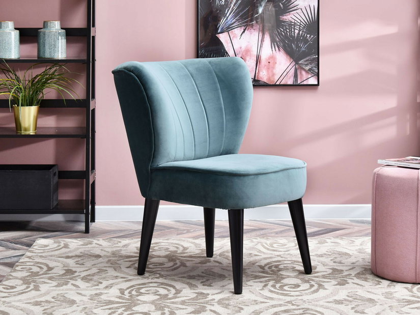 Fotelja za opuštanje Arginteno (plava + crna)