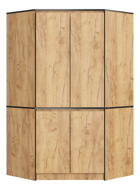 Dulap de haine de colț Sumergible (stejar craft)