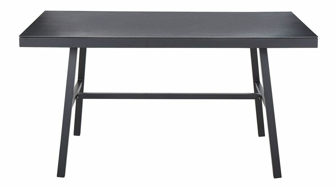 Masă de grădină Caman (negru) (pentru 4 persoane)