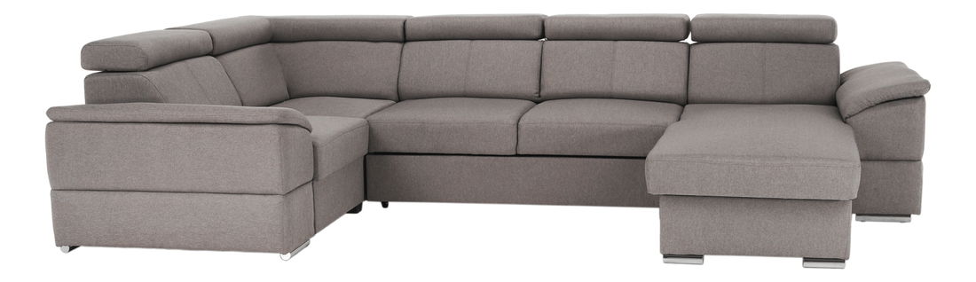 Kutna garnitura u obliku slova U Seglaria (sivo smeđa) (P)