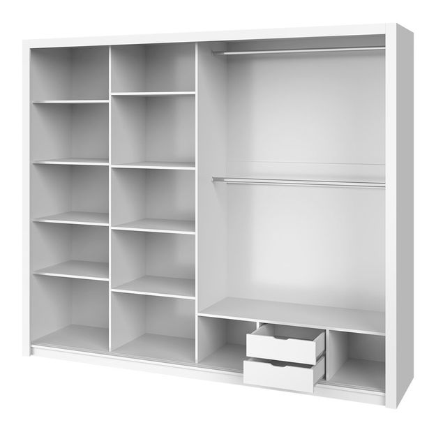 Ormar za garderobu Klary KE12 (hrast monastery + ogledalo)