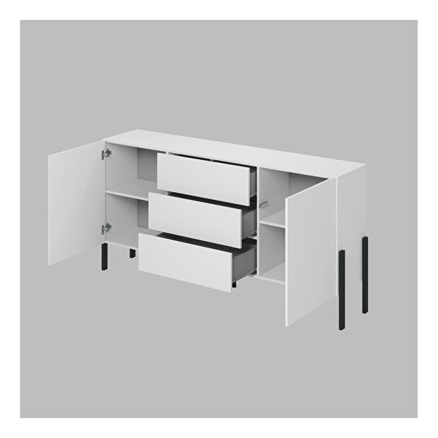 TV asztal/szekrény Kjukon 180 (matt fehér)