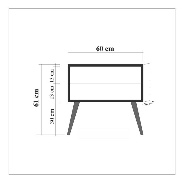 Noćni stolić Sopatu 13 (hrast sonoma)
