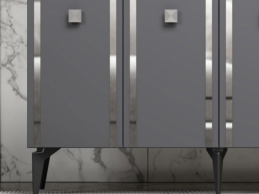 Skrinka Tobuvu 1 (antracit + strieborná) 