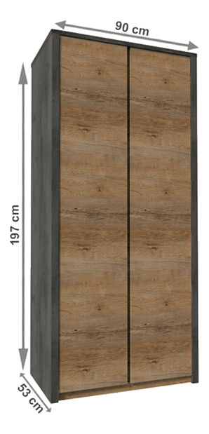 Ormar za garderobu Mysmea S2D 