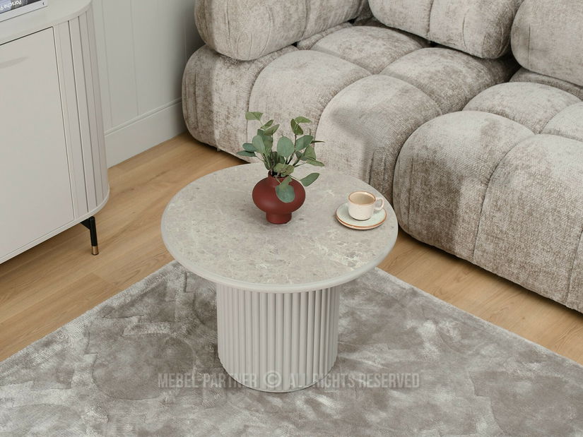 Stolić za kavu Decimo (mramor + siva)