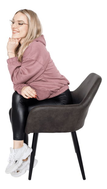 Dizájnos fotelek Larnea (barna)