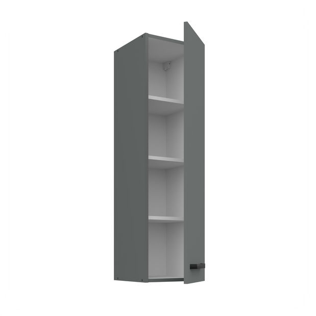 Dulap superior de bucătărie Nesia 30 G-108 1F (Cadru: antracit + front: antracit)