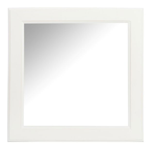 Zrkadlo Jolipa Na stenu (50x3x50cm) (Biela)