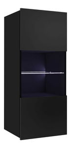 Függesztett vitrin BR05 Benji (fekete + fényes fekete)