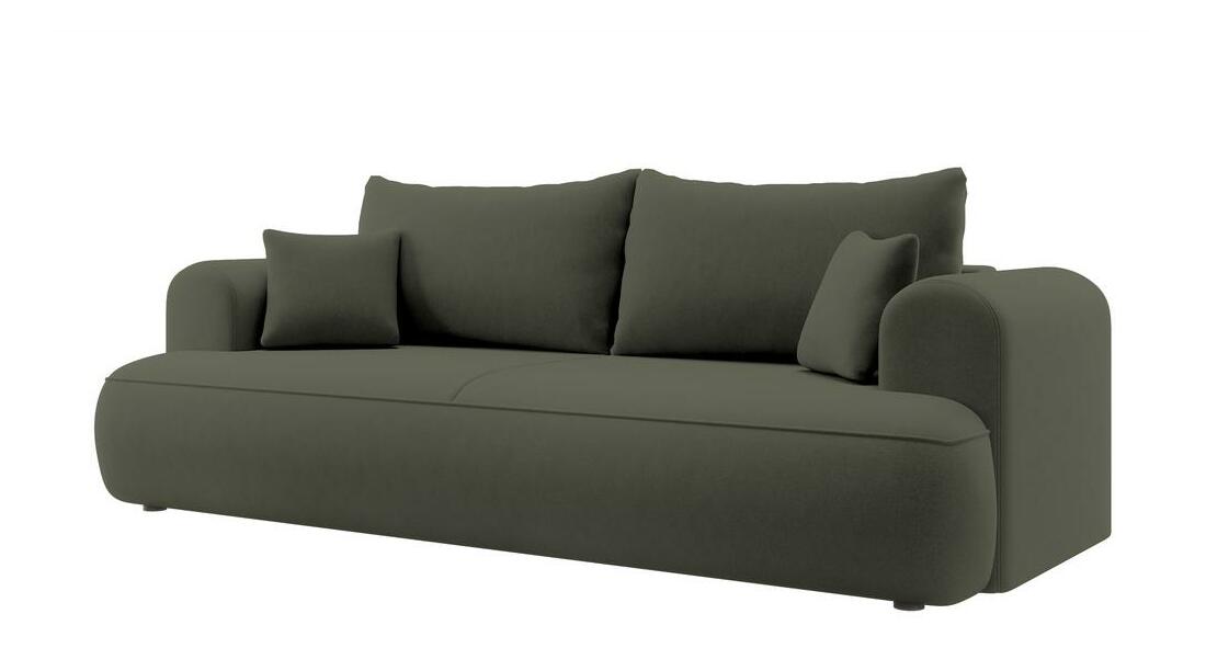 Háromszemélyes kanapé Olivo S (zöld + fekete)