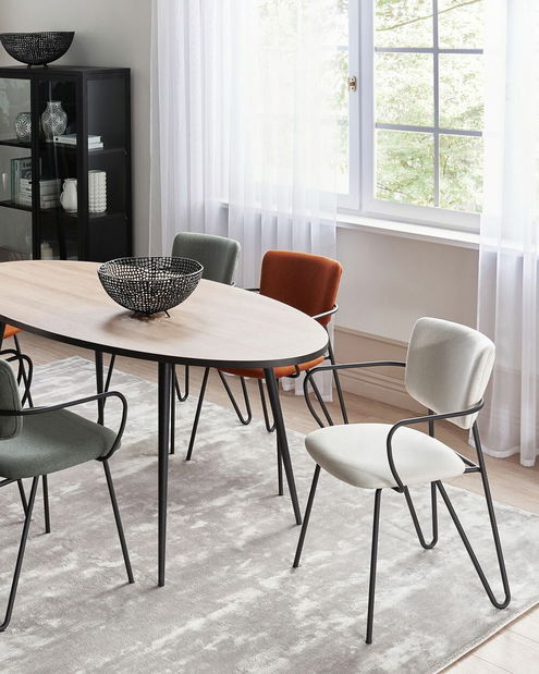 Set 2 ks jedálenských stoličiek Emmanuelle (biela)