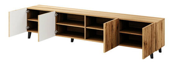 Masă TV/Dulap Trilari 200 (stejar wotan + stejar wotan + Negru)