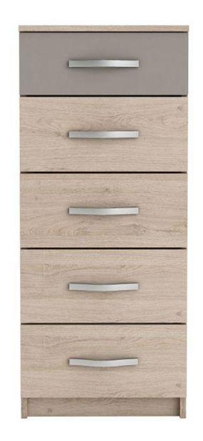 Comodă Bihop (Stejar arizona + gri)