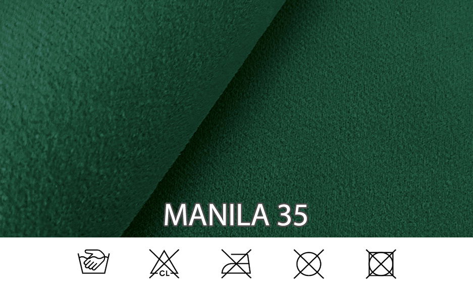 Pat de o persoană cu tăblie tapițată 90 cm Brittany 2 (Alb mat + verde) (cu somieră)